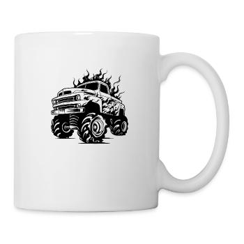 Monstertruck Monster Truck Liebhaber Fan - Tasse - Weiß - Rechts