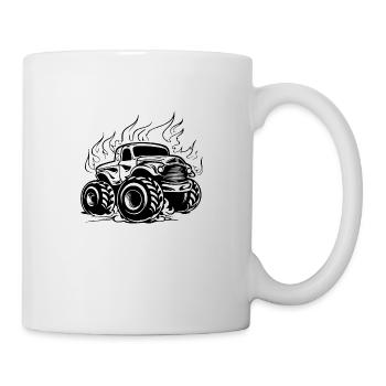 Monstertruck Monster Truck Liebhaber Fan - Tasse - Weiß - Rechts