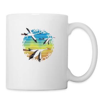Störche - Tasse - Weiß - Rechts
