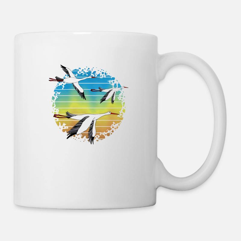 Cigognes - Mug blanc - blanc
