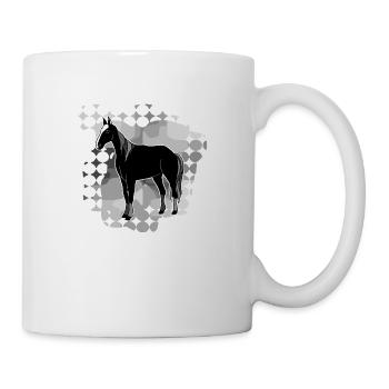Pferd - Tasse - Weiß - Rechts