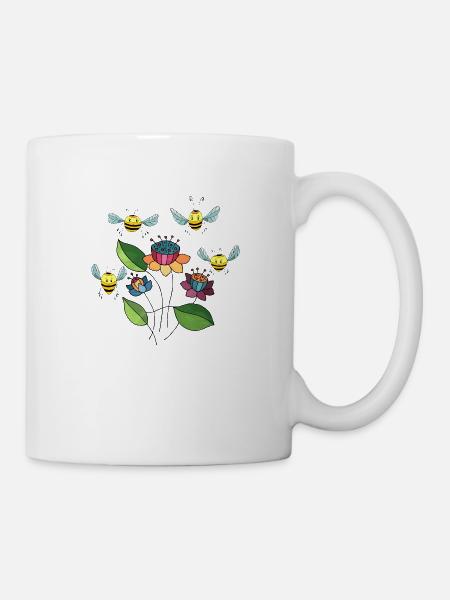 Bienen - Tasse - Weiß