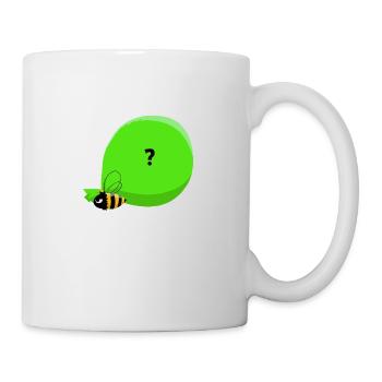 Bee & big mysterious bag - Mug - white - Right