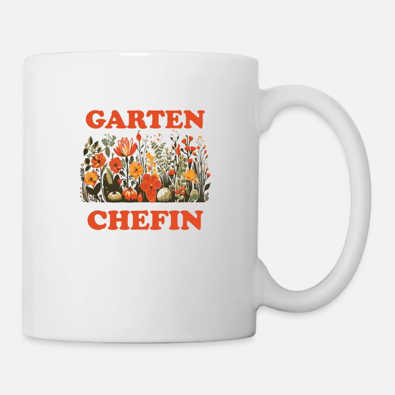 Garten Chefin - Tasse - Weiß