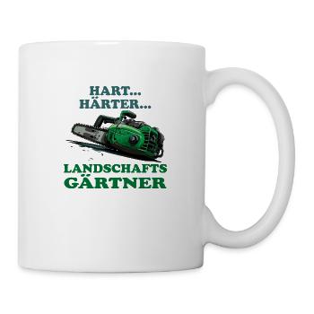 Landschaftsgärtner - Tasse - Weiß - Rechts
