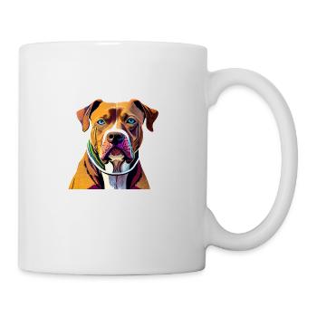 American Staffordshire Terrier - Mug blanc - blanc - Droite