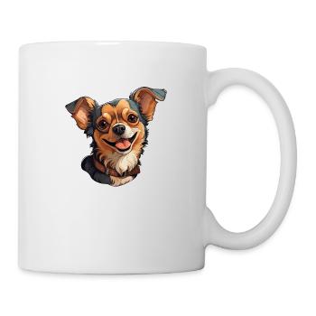 Chihuahua Dog Portrait Cartoon - Mug - white - Right