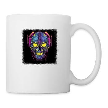 Death Happy Fun Baby Skeleton Tshirts Gift - Mug - white - Right