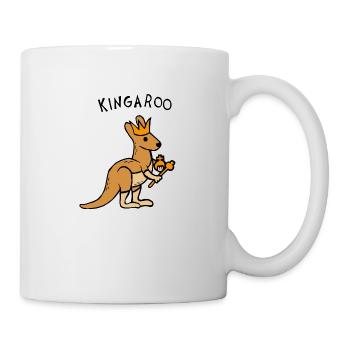 Kingaroo Känguru - Tasse - Weiß - Rechts