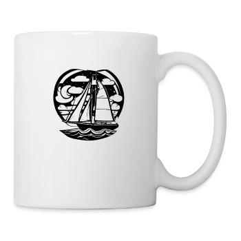 Segelschiff Segler Segelboot Segeln Segelsport - Tasse - Weiß - Rechts
