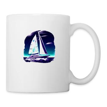 sailor sailing ship sailing sport sailboat - Mug - white - Right