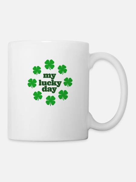 Mon jour de chance - Mug blanc - blanc