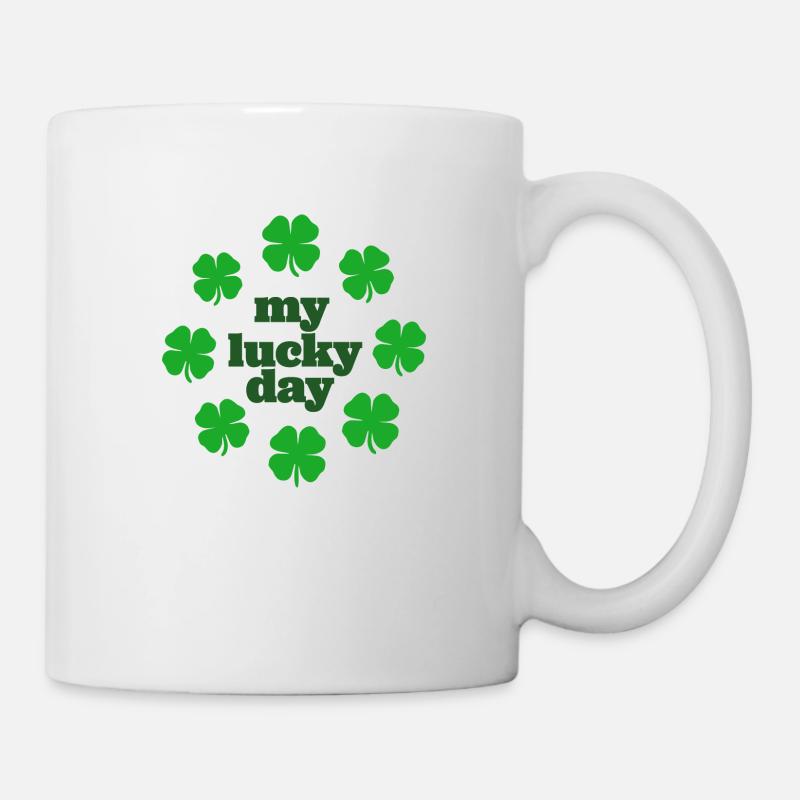 Mein Glückstag - Tasse - Weiß