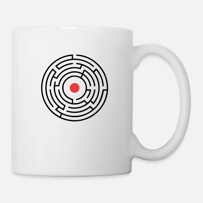 labyrinth - Tasse - Weiß