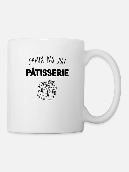 Patisserie Cadeau Humour Papa ou Maman - Mug blanc - blanc