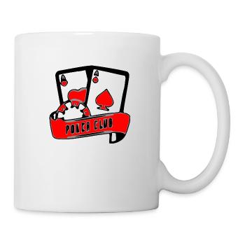 Poker Cartes Rouge - Mug blanc - blanc - Droite
