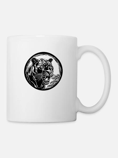 Panther Raubtier Dschungel Wildkatze - Tasse - Weiß