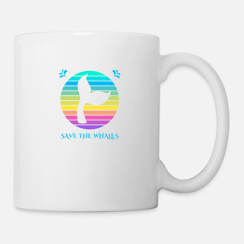 Rettet die Wale - Tasse - Weiß
