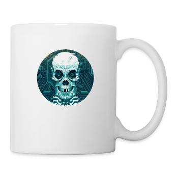 Cyber -Skull - Tasse - Weiß - Rechts