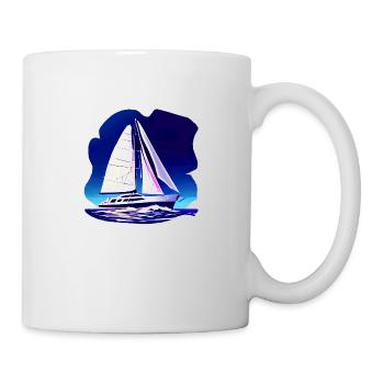 Voile Voilier Voilier Voilier Marin - Mug blanc - blanc - Droite