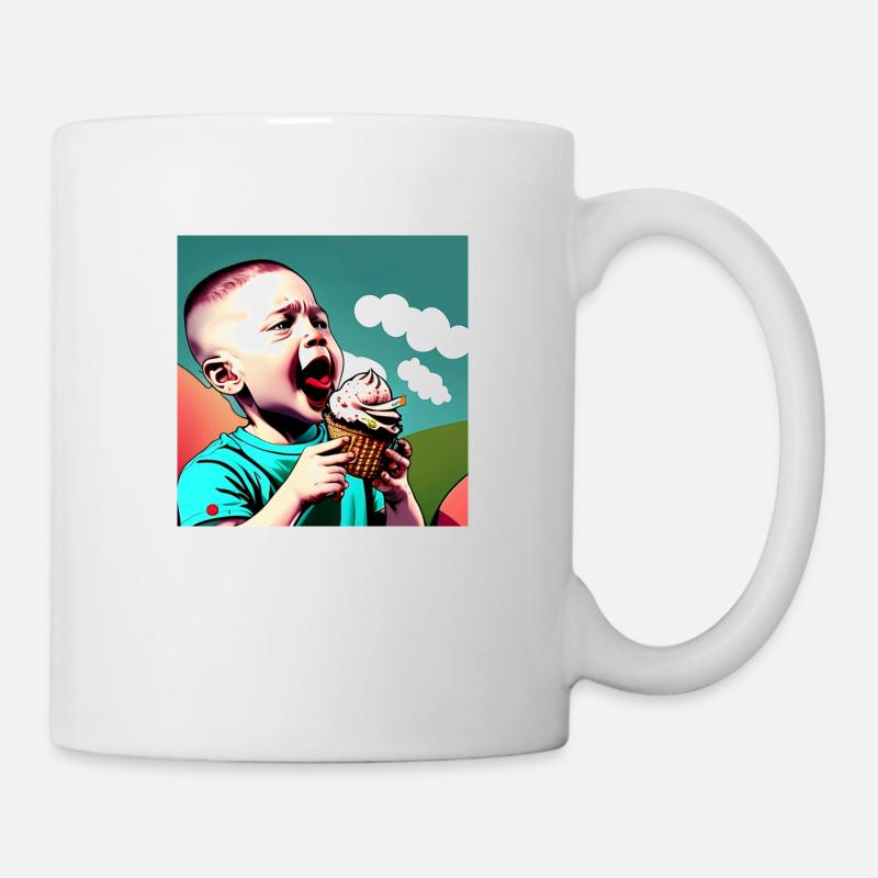 Glace - Mug blanc - blanc