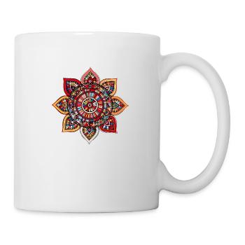 Mandala - Tasse - Weiß - Rechts