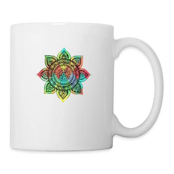 Mandala - Tasse - Weiß - Rechts
