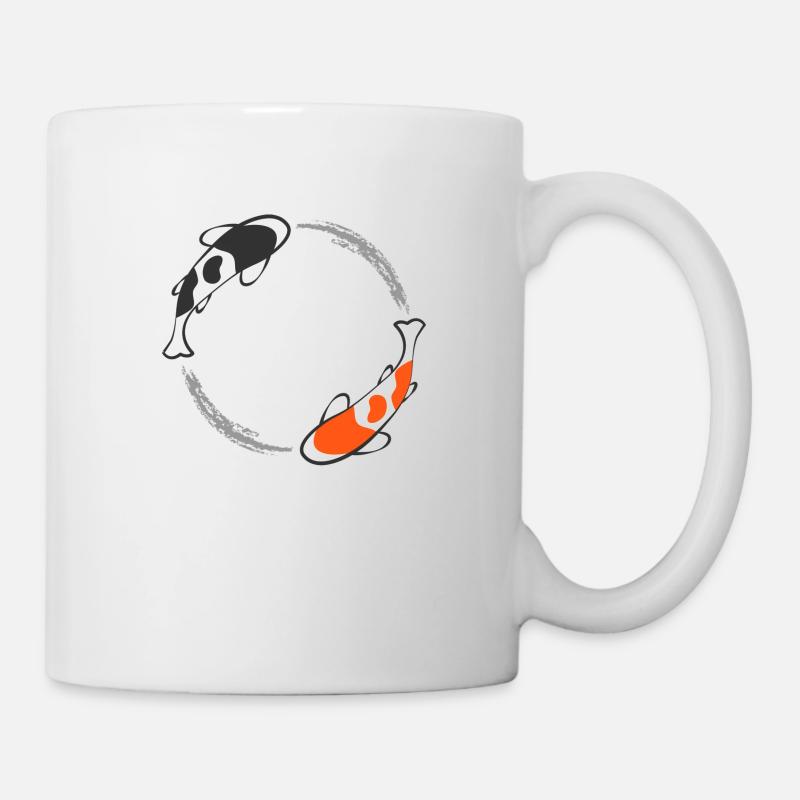 Poisson Koi - Mug blanc - blanc