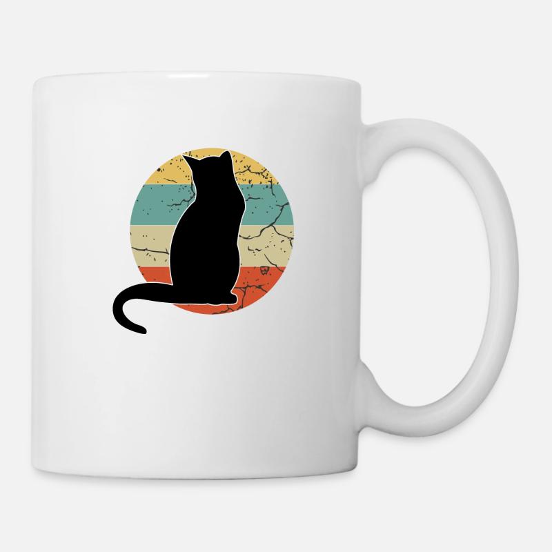 Rétro Vibes et délices de chat: The Cat-Tastic - Mug blanc - blanc