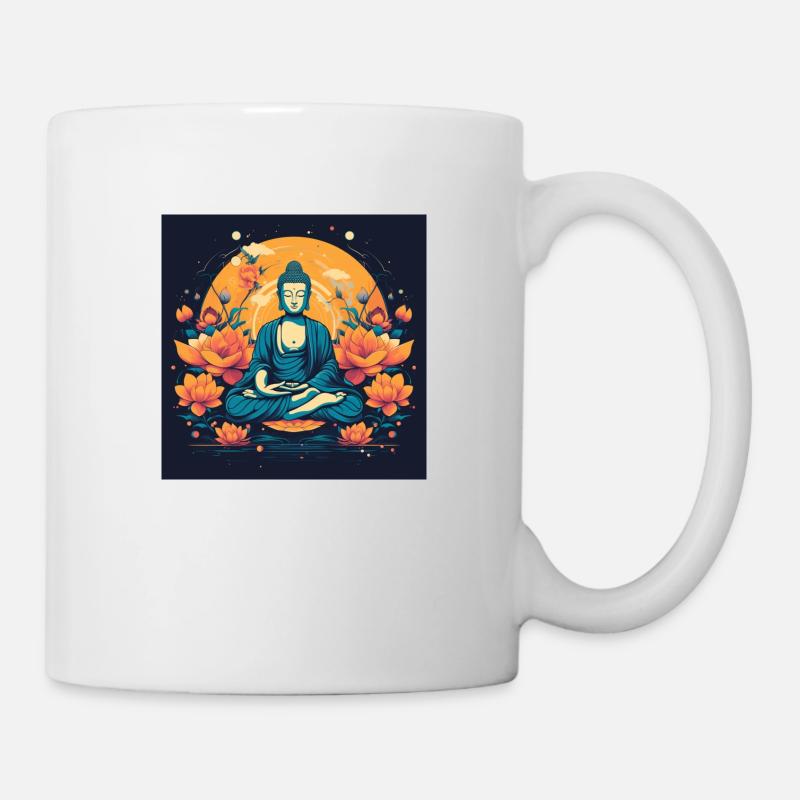 Œuvre de Bouddha - Mug blanc - blanc