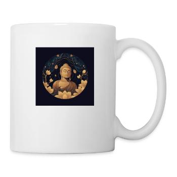 Buddha Artwork Classic - Tasse - Weiß - Rechts