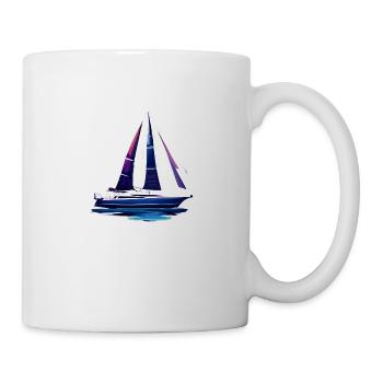 voilier voilier voilier voilier voilier voilier - Mug blanc - blanc - Droite