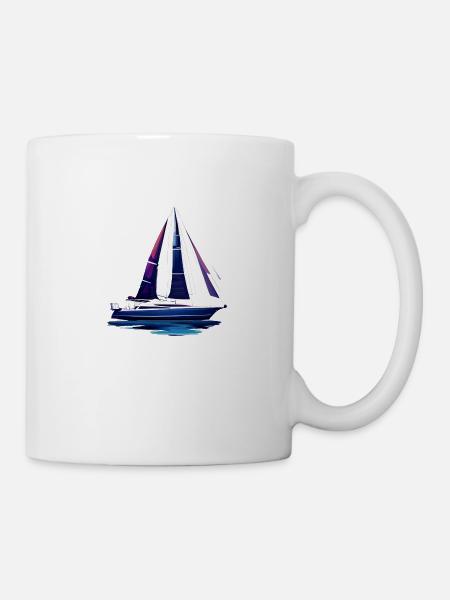 voilier voilier voilier voilier voilier voilier - Mug blanc - blanc