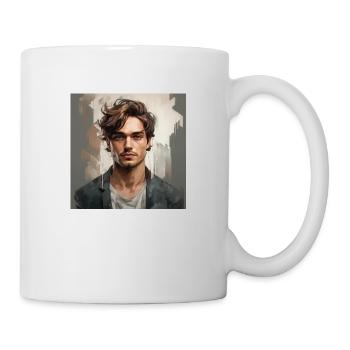 Vintage Man Look - Tasse - Weiß - Rechts
