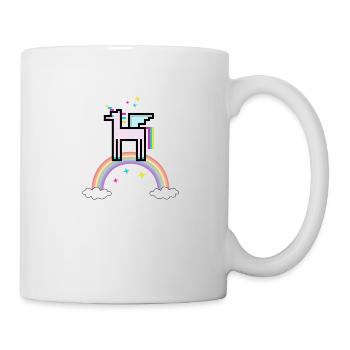 RetroUnicornArc-en-ciel - Mug blanc - blanc - Droite