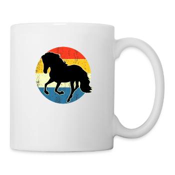 Vintage Retro Horse Sunset For Horse Lovers - Mug - white - Right
