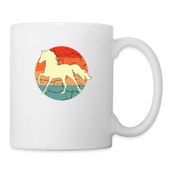 Vintage Retro Horse Sunset For Horse Lovers - Mug - white - Right