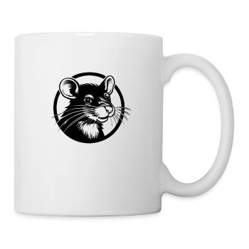 Ratte Maus Nagetier Ratten - Tasse - Weiß - Rechts