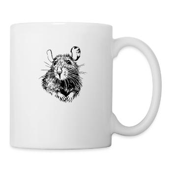 Ratte Maus Nagetier Ratten - Tasse - Weiß - Rechts