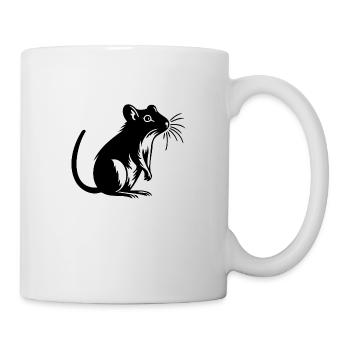 Ratte Maus Nagetier Ratten - Tasse - Weiß - Rechts