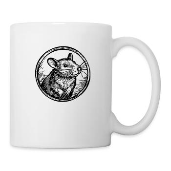Ratte Maus Nagetier Ratten - Tasse - Weiß - Rechts