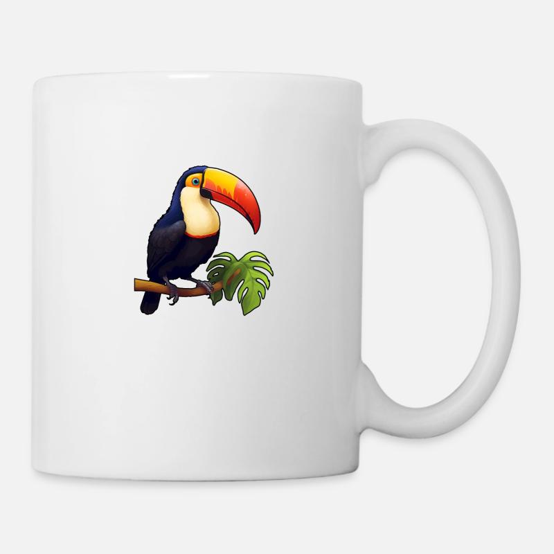 Bird Toucan Comic Style - Mug - white