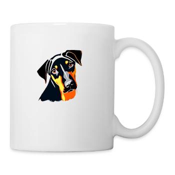 Doberman Chien Doberman Dresseur Doberman Chiot Doberman - Mug blanc - blanc - Droite