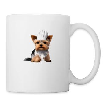 Yorkshire Terrier Cooking Puppy Dog Restaurateur - Mug - white - Right
