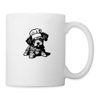 Pudel Hundehalter Hundeliebe Pudelwelpe Gastronom - Tasse - Weiß - Rechts