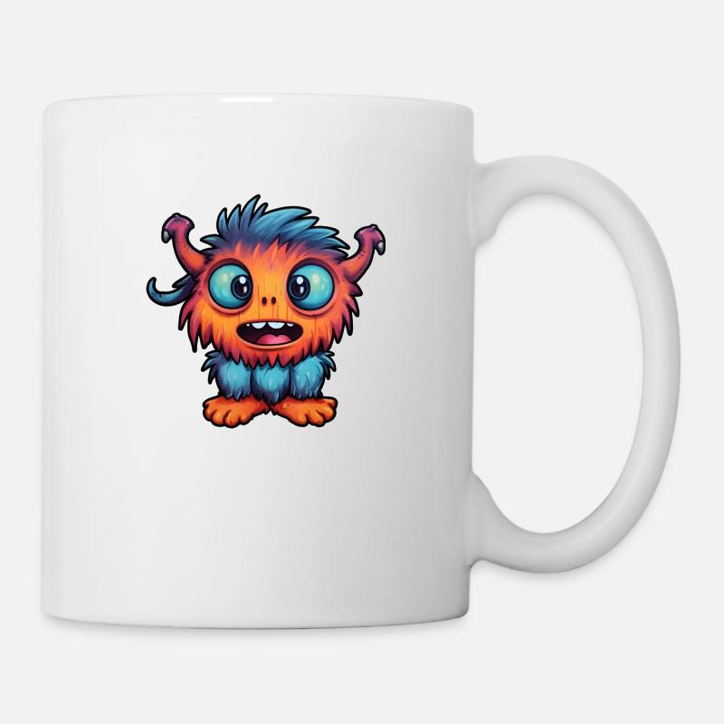 Little monster "Froxi" in comic style - Mug - white