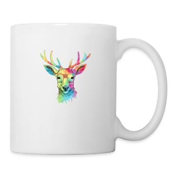 Gazou, der Brillenhirsch - Tasse - Weiß - Rechts