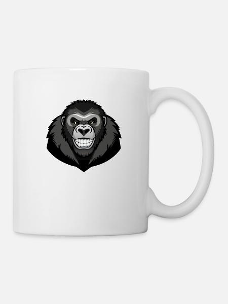Smiling chimpanzee - Mug - white