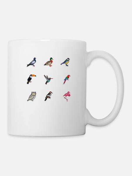 Vögel - Tasse - Weiß