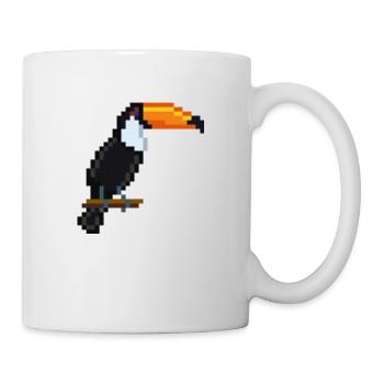 Vogel - Tasse - Weiß - Rechts